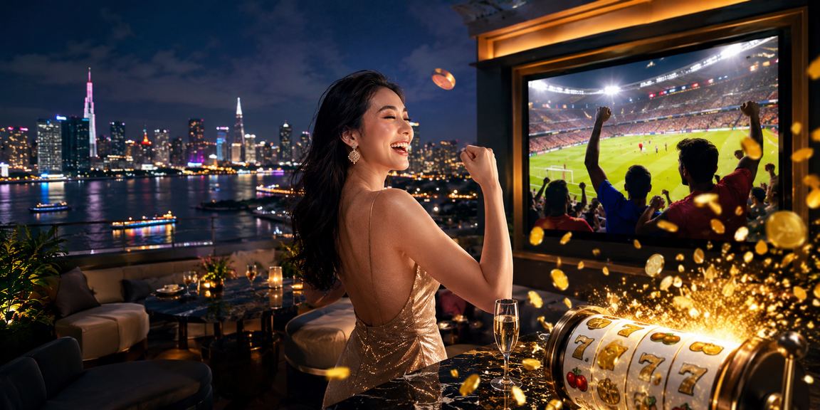 Người chơi Sài Gòn trải nghiệm slot game trên điện thoại ban đêm