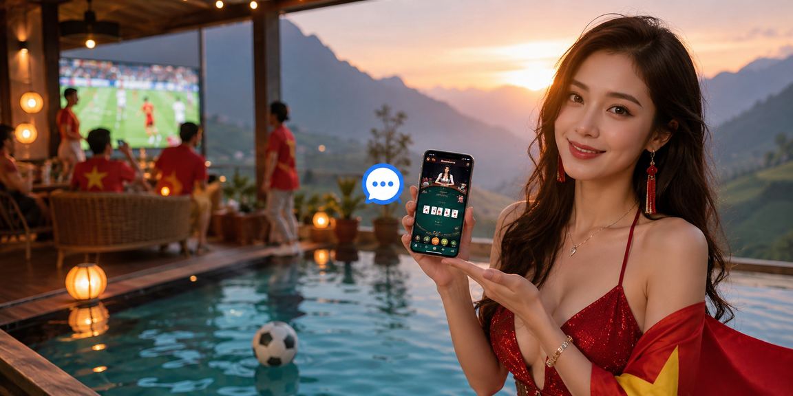 Bầu không khí lễ hội baccarat sôi động tại vùng núi Sapa với ánh đèn rực rỡ